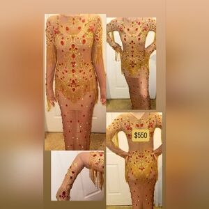 Rhinestone Dress Bellydance